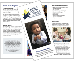 Parent Infant Program Trifold Brochure 
